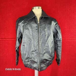 Cherokee Brand Men's Black Leather Jacket Kids S‎